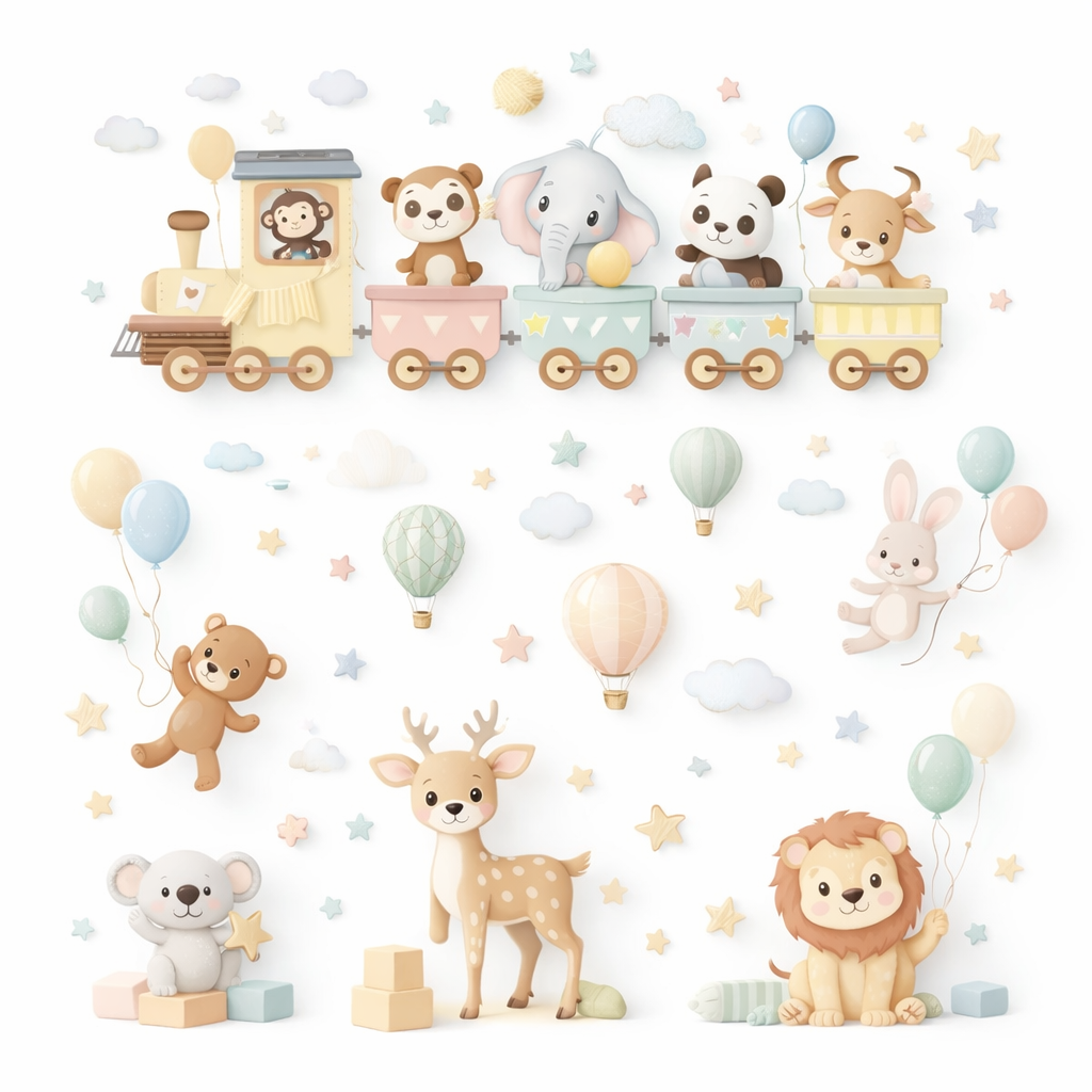 Little Explorers Wallpaper applied to the wall