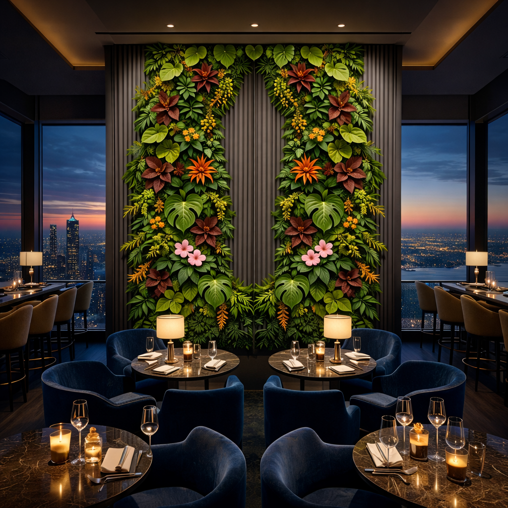 Tropical Botanical Luxe Wallpaper applied to the wall