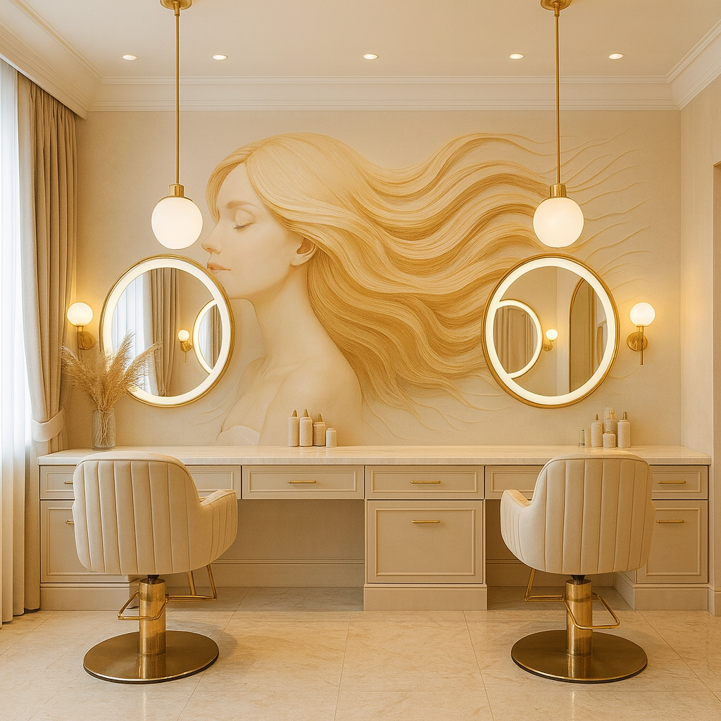 Ethereal Beauty Wallpaper applied to the wall