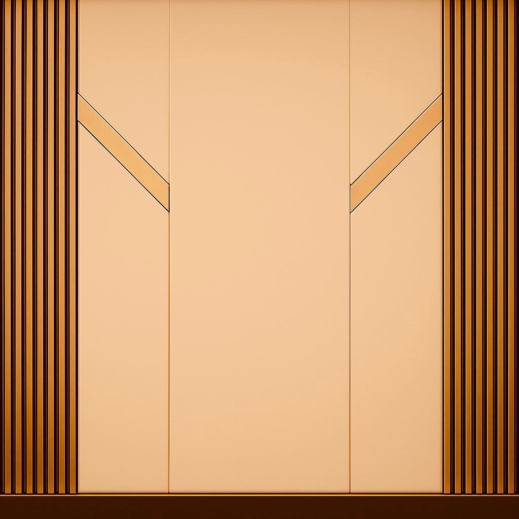 Art Deco Gold Panel Wallpaper