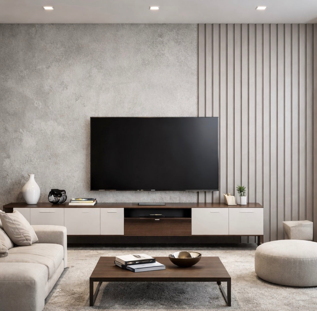 Modern Concrete Flute Wallpaper