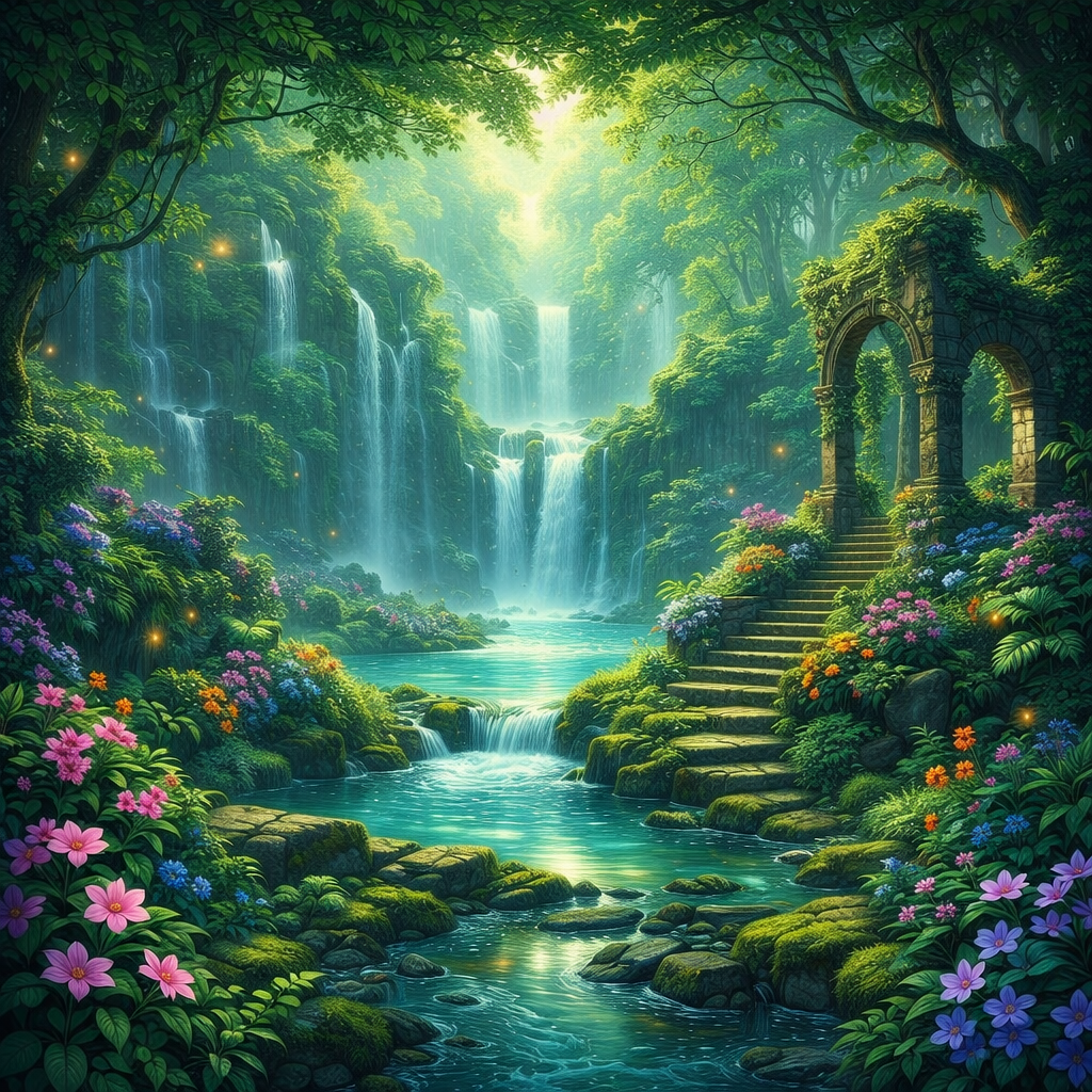 Verdant Escape Wallpaper