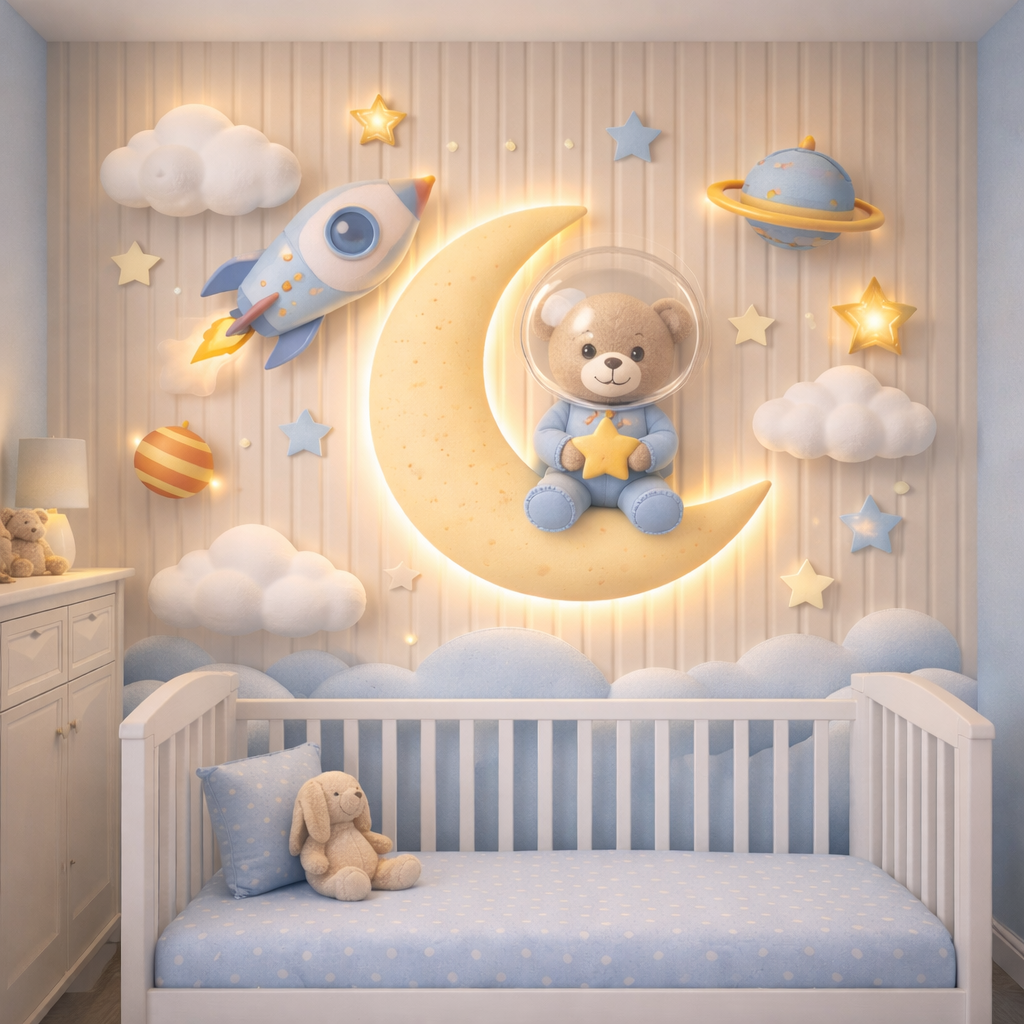 Dreamy Space Bear Wallpaper