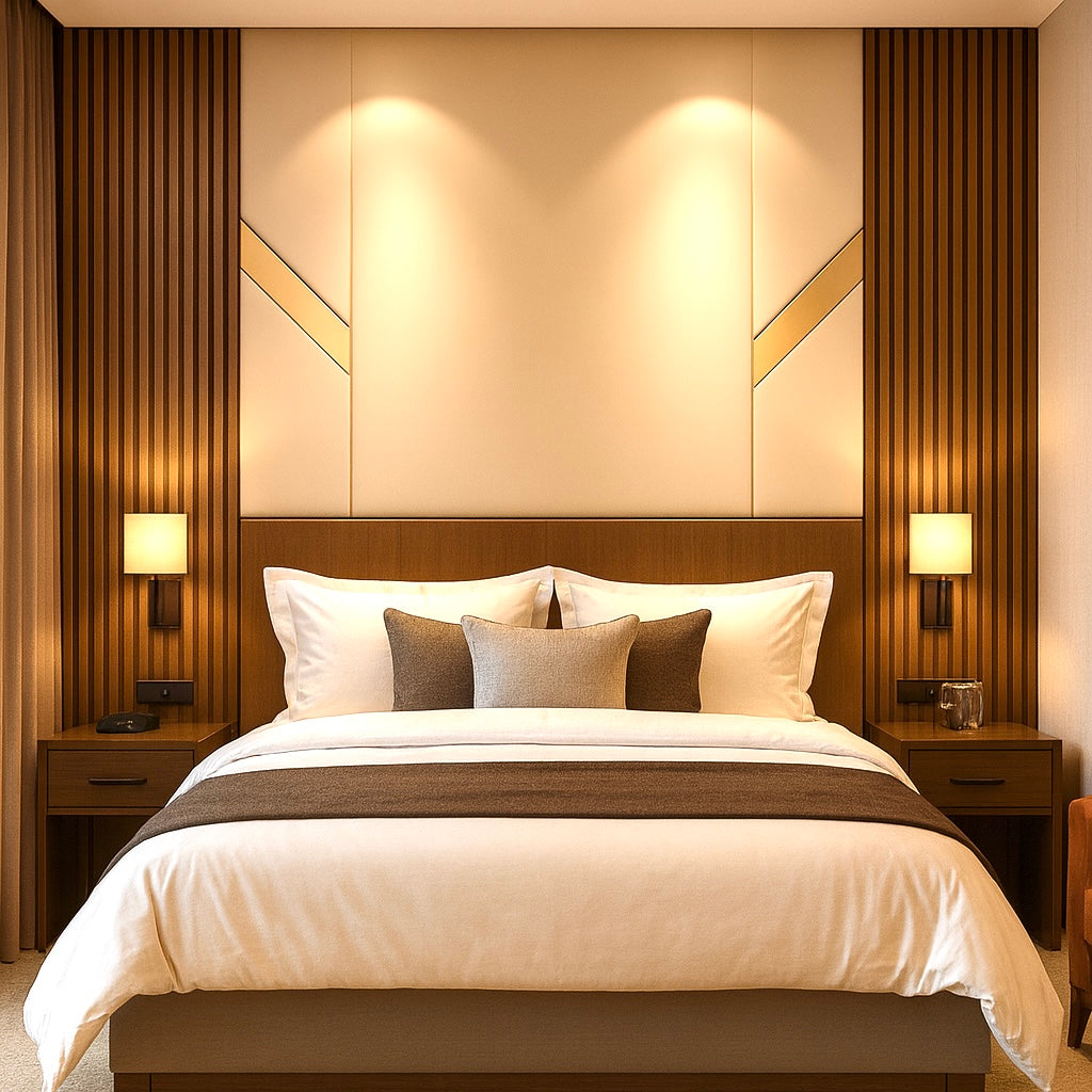 Art Deco Gold Panel Wallpaper