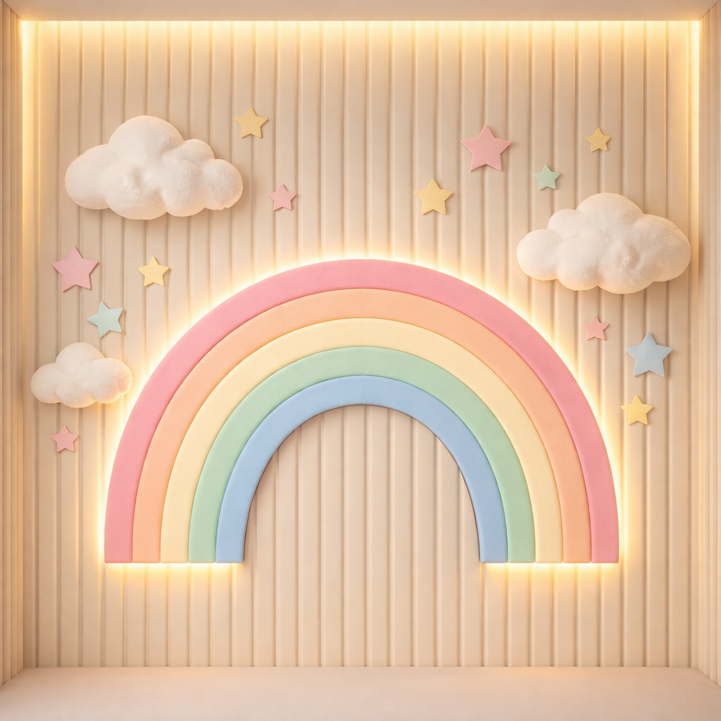 Pastel Rainbow Glow Wallpaper