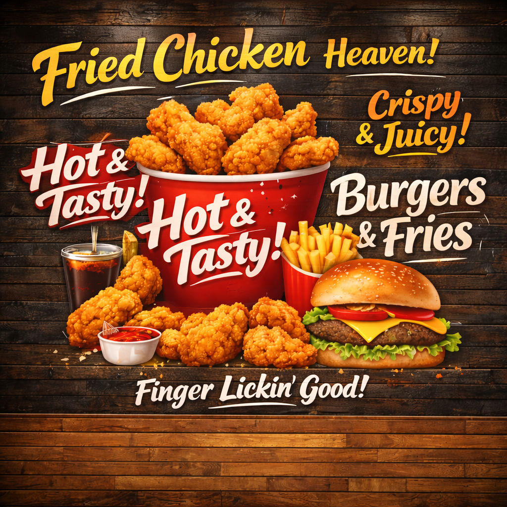 Fried Chicken Heaven  Wallpaper