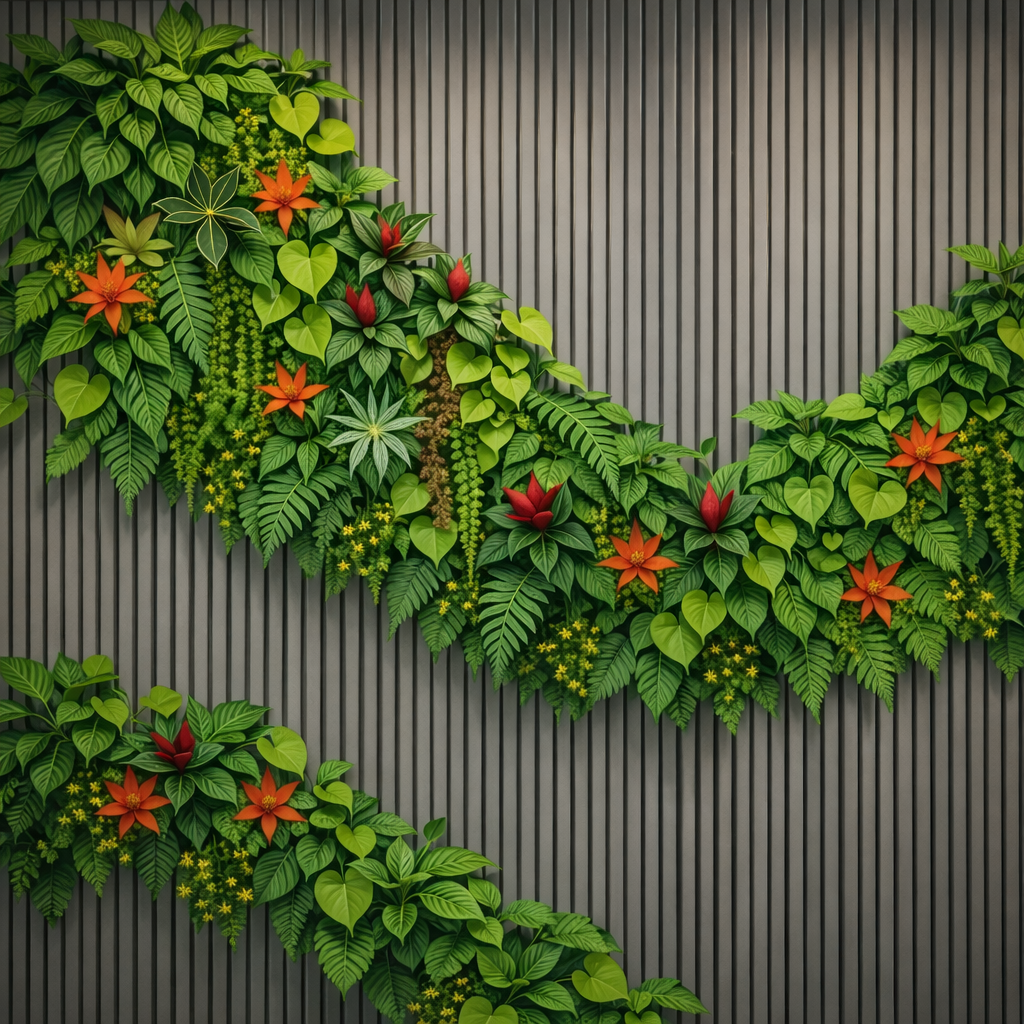 Botanical Cascade Wallpaper