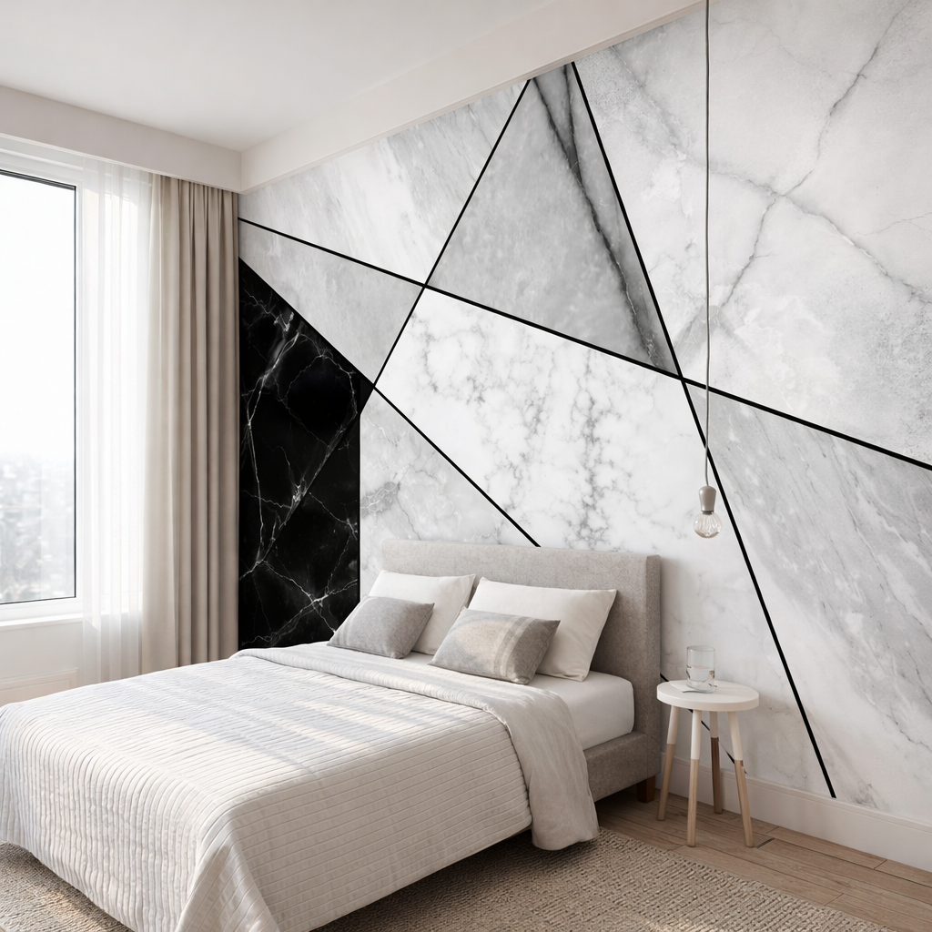 Monochrome Marble Wallpaper