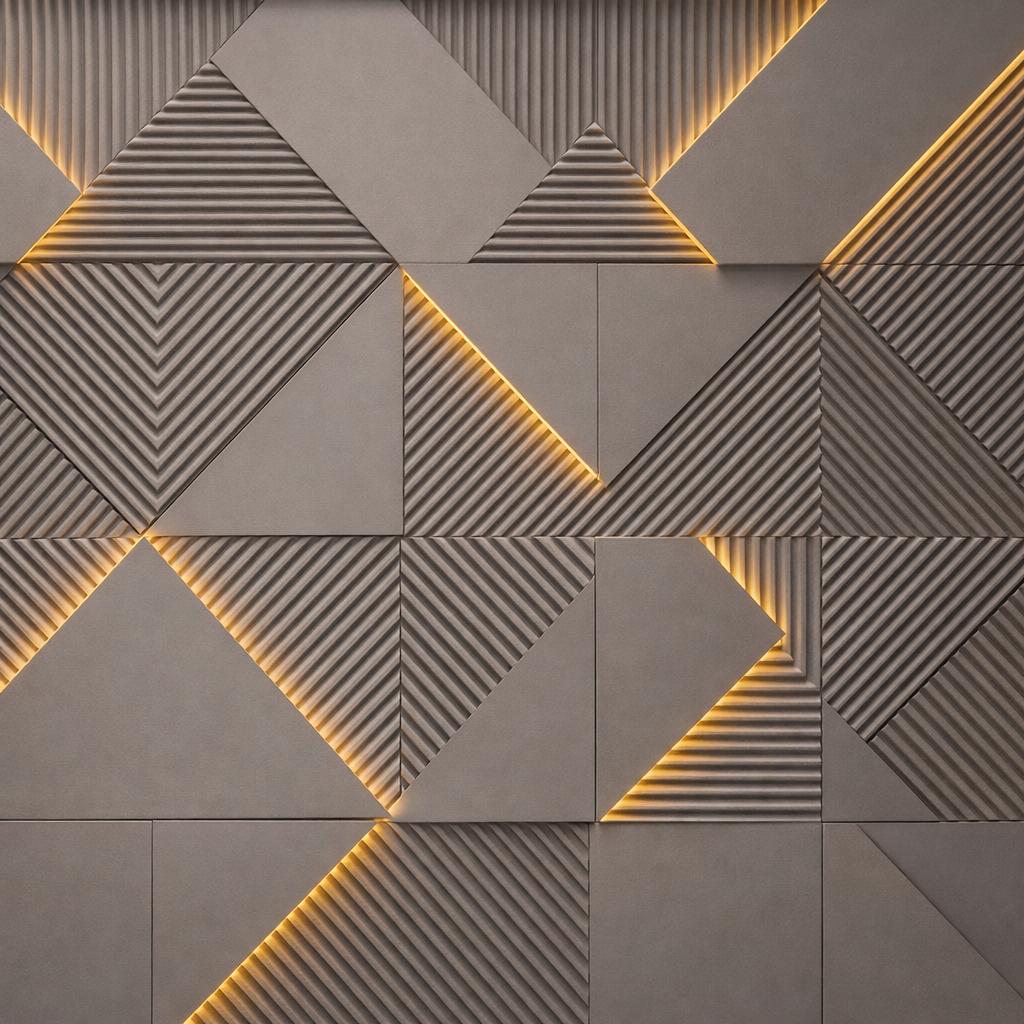Luxe Geometric Glow Wallpaper