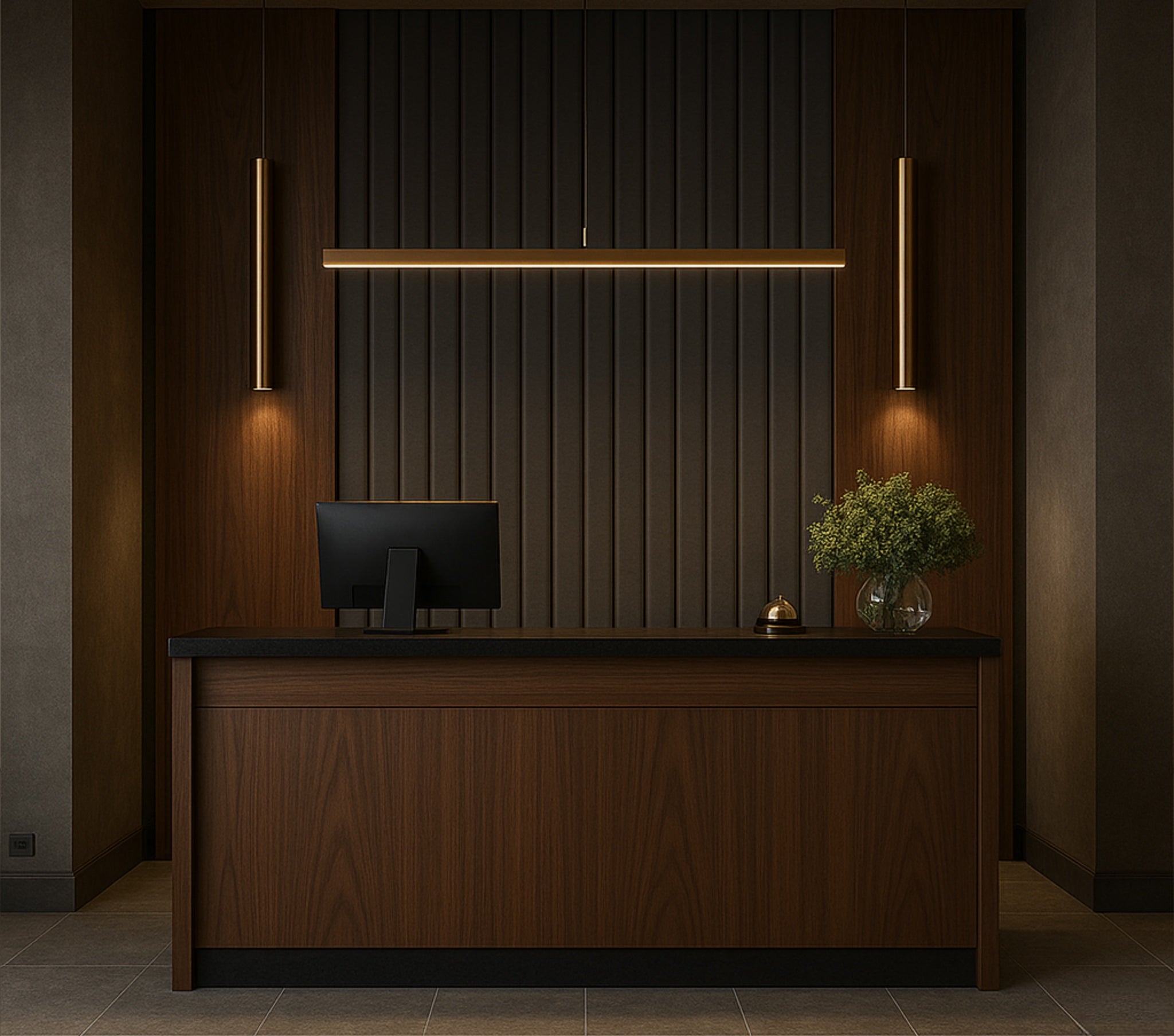 Vertical Panel Elegance Wallpaper