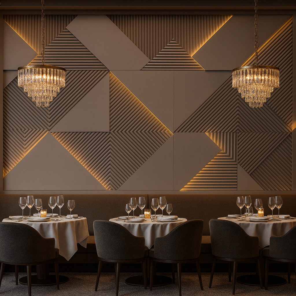 Luxe Geometric Glow Wallpaper