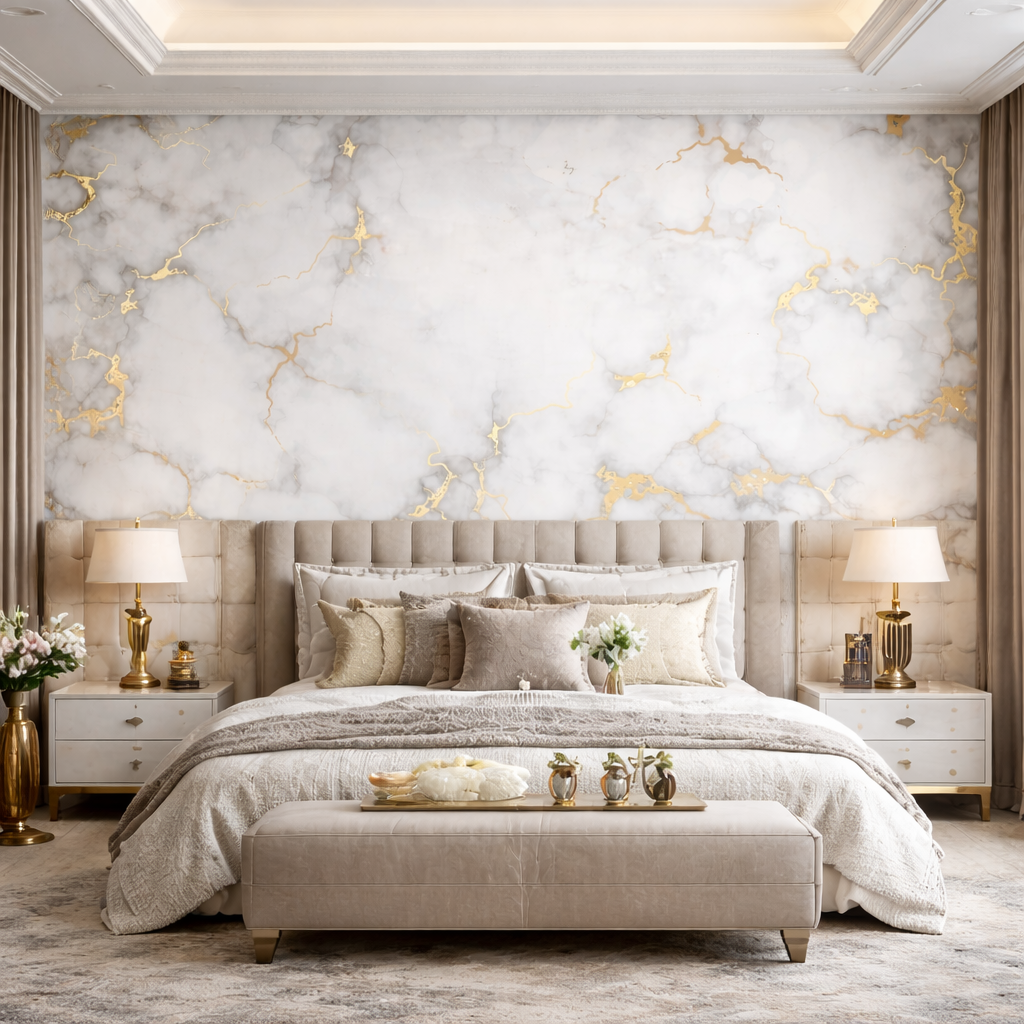 Silvarra Marble Wallpaper