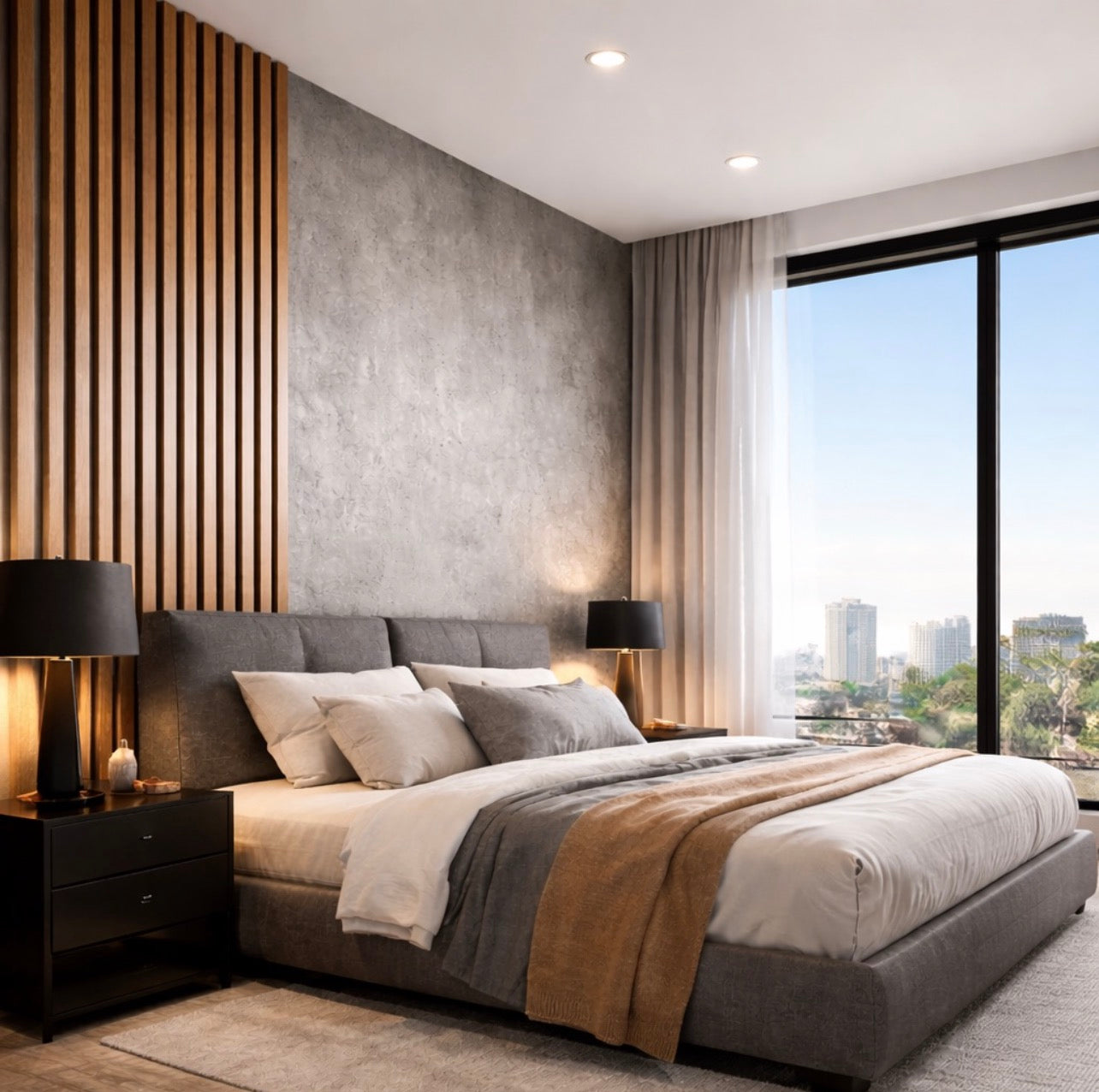 Urban Slat Luxe Wallpaper