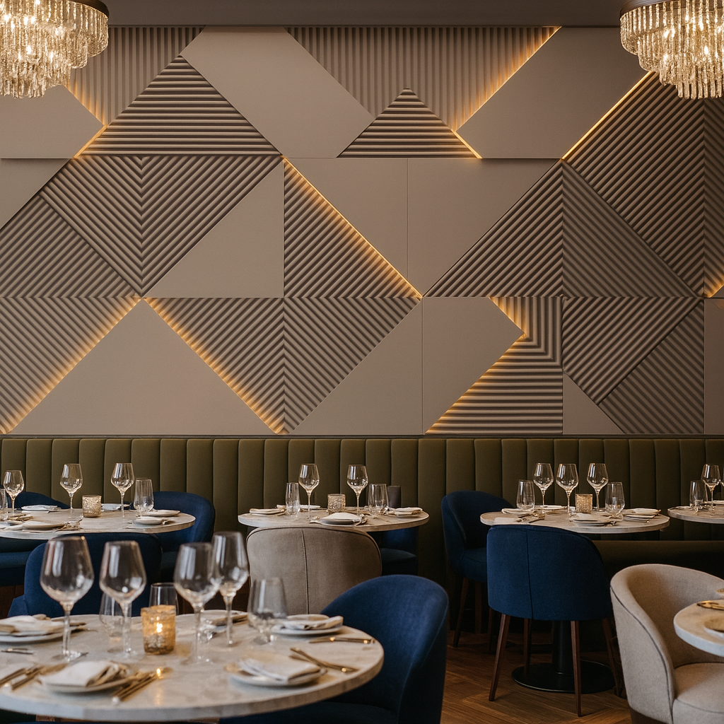 Luxe Geometric Glow Wallpaper