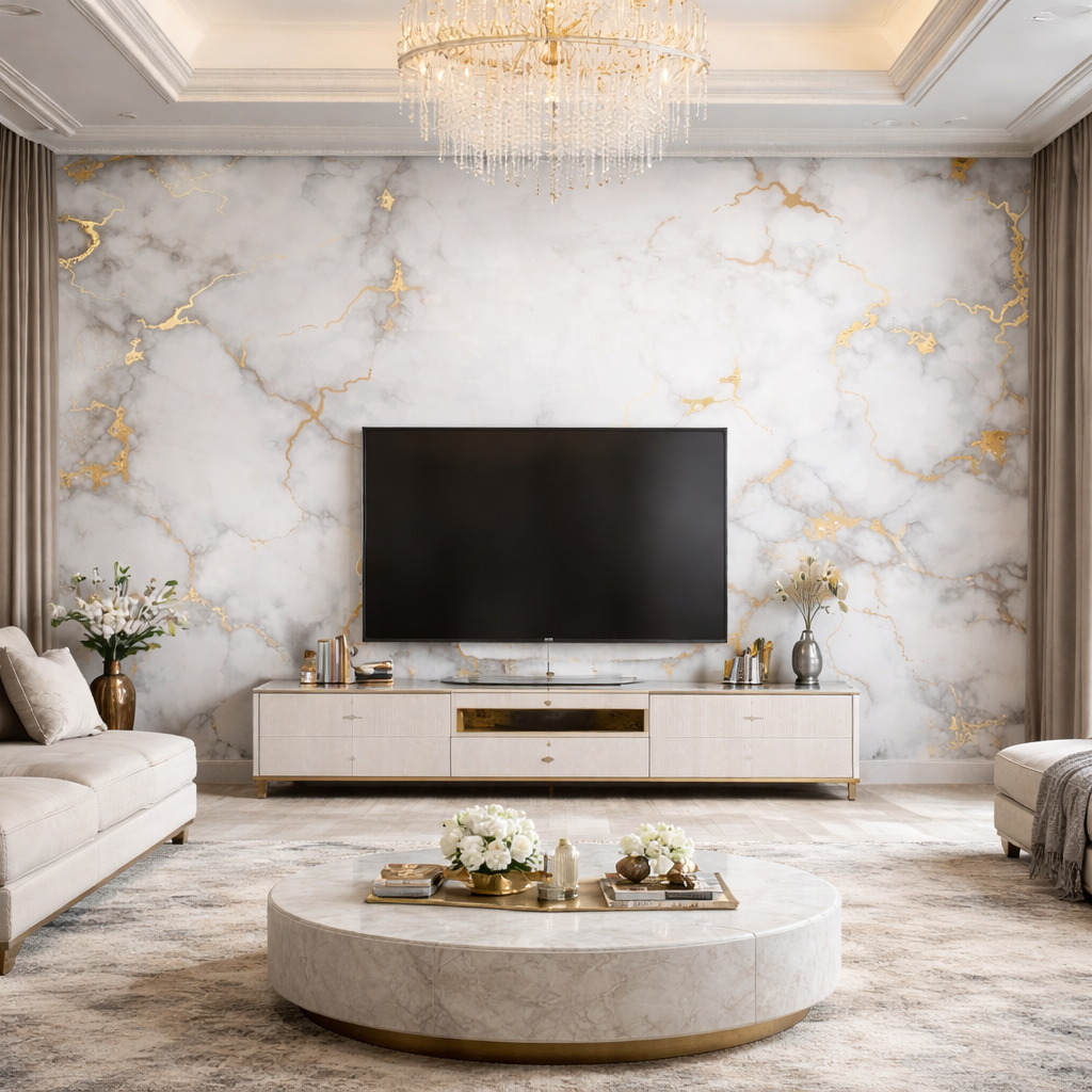 Silvarra Marble Wallpaper