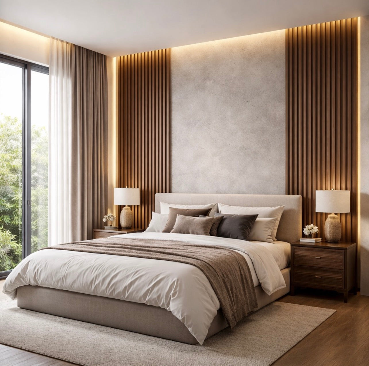 Architectural Timber Wallpaper