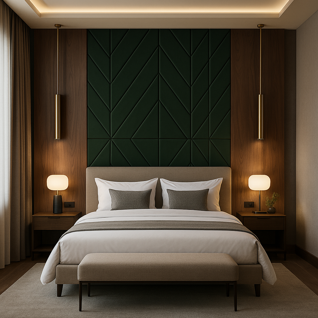 Emerald Geometric Luxe Wallpaper