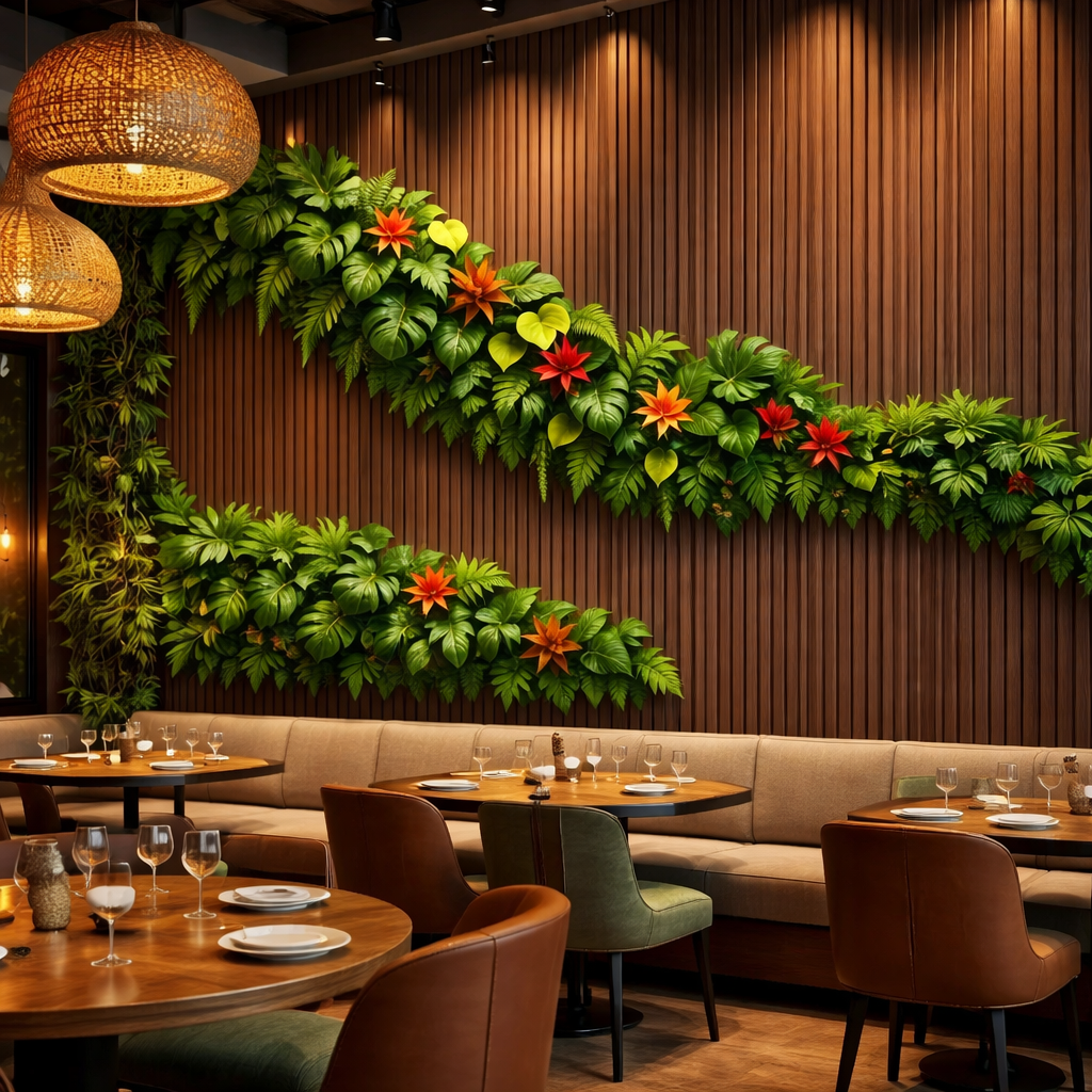 Tropical Green Wall Wallpaper