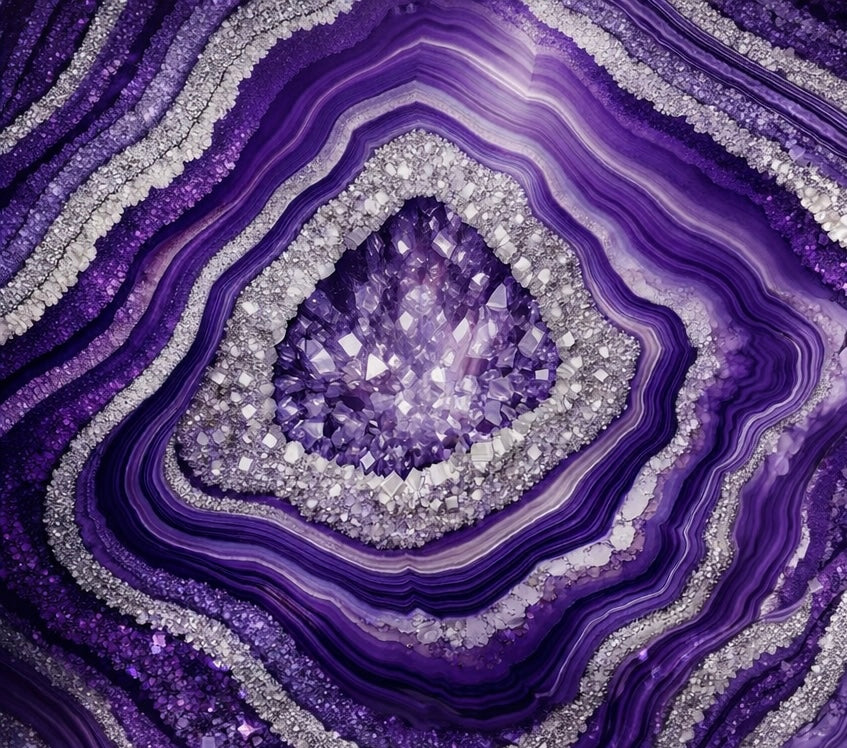 Noble Violet Luxe Wallpaper