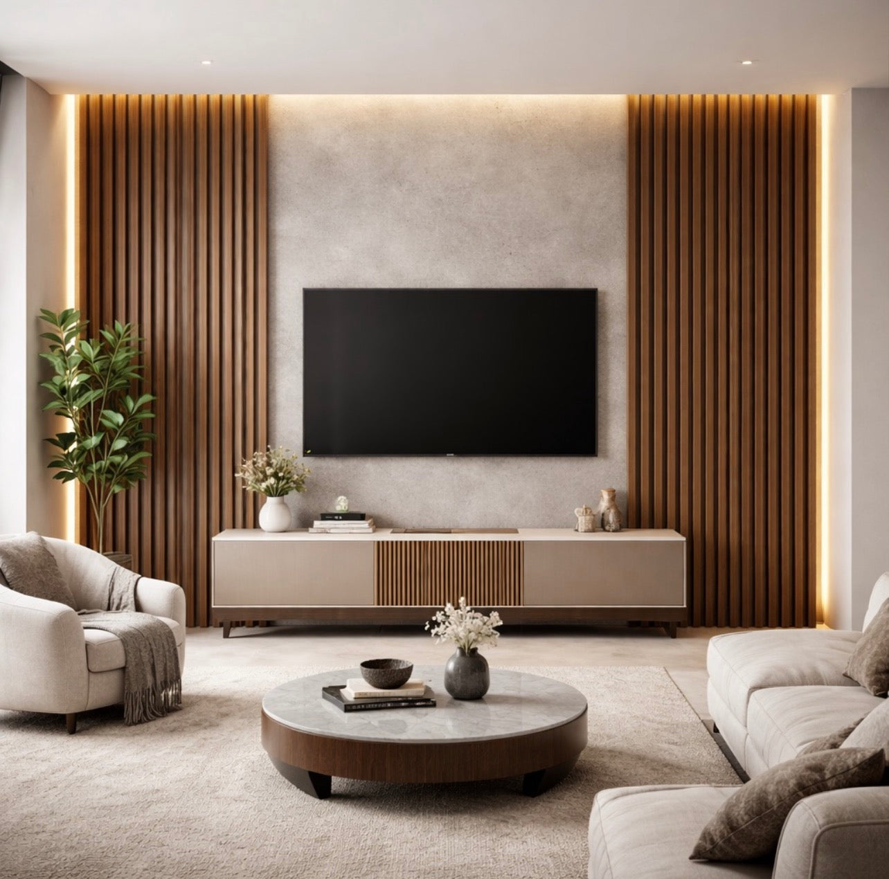 Architectural Timber Wallpaper