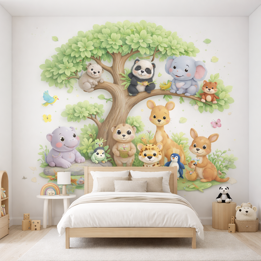 Woodland Friends Wallpaper