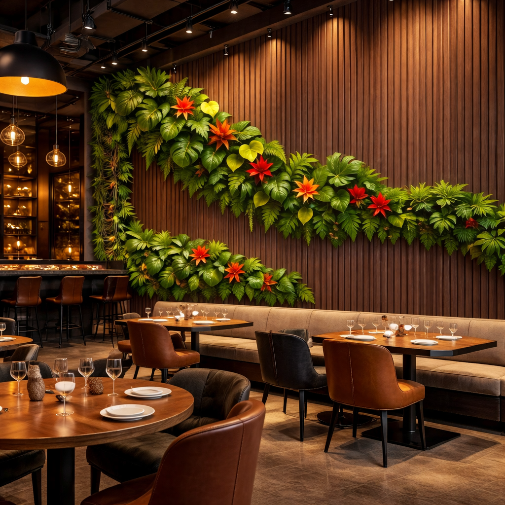 Tropical Green Wall Wallpaper