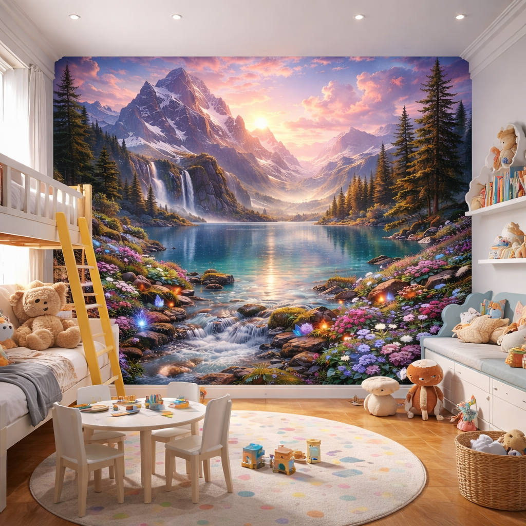 Sunset Lake Wallpaper