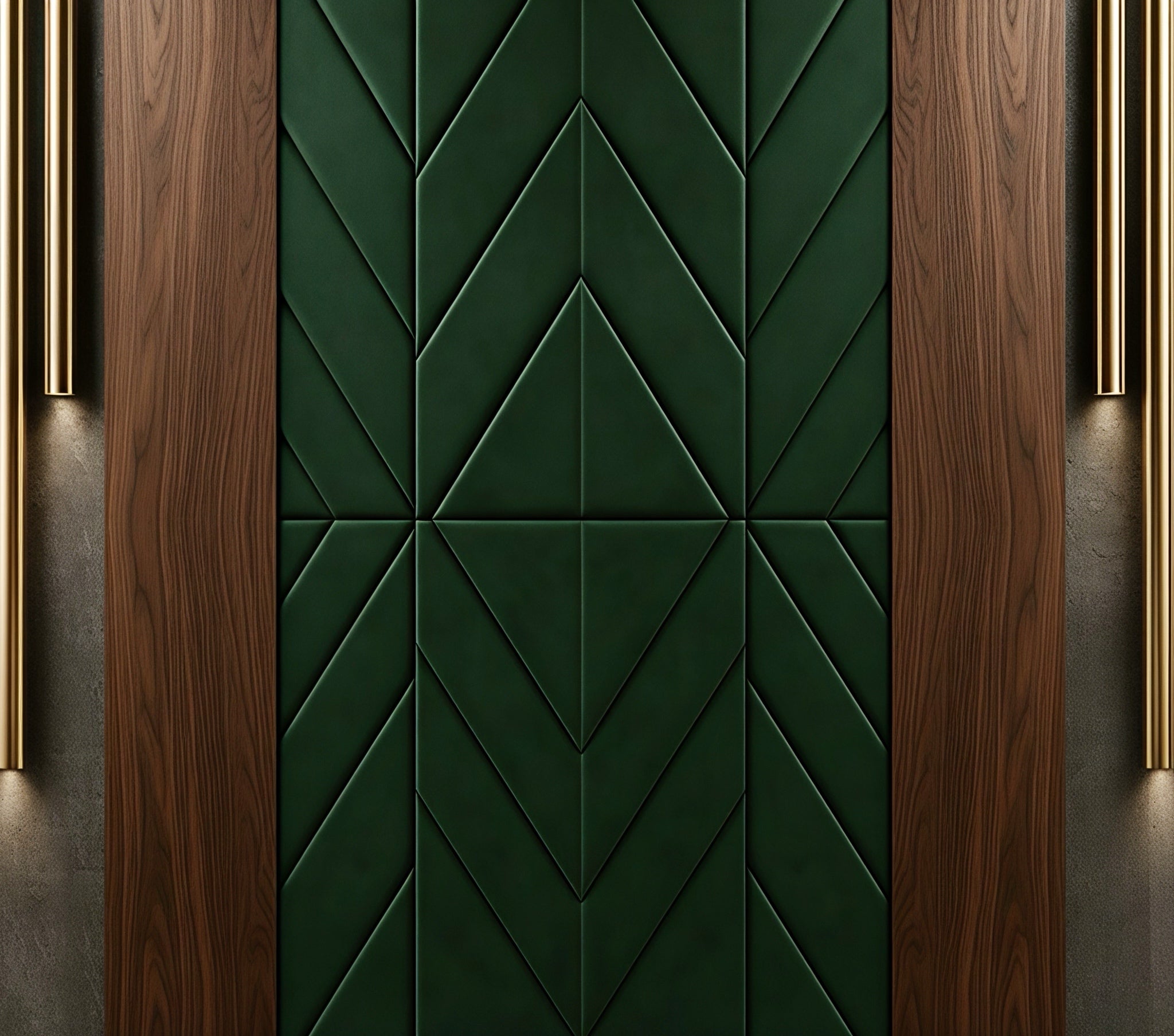 Emerald Geometric Luxe Wallpaper