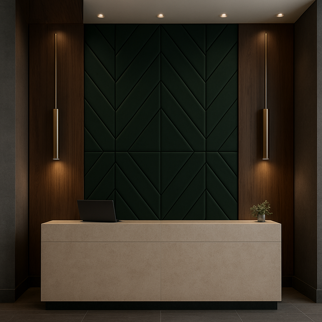 Emerald Geometric Luxe Wallpaper