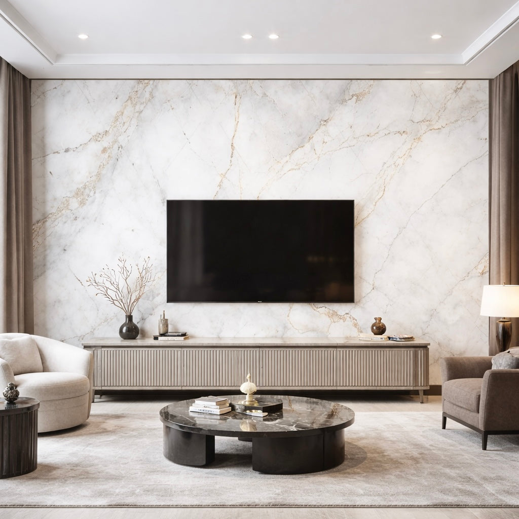 Ivory Marble Wallpaper