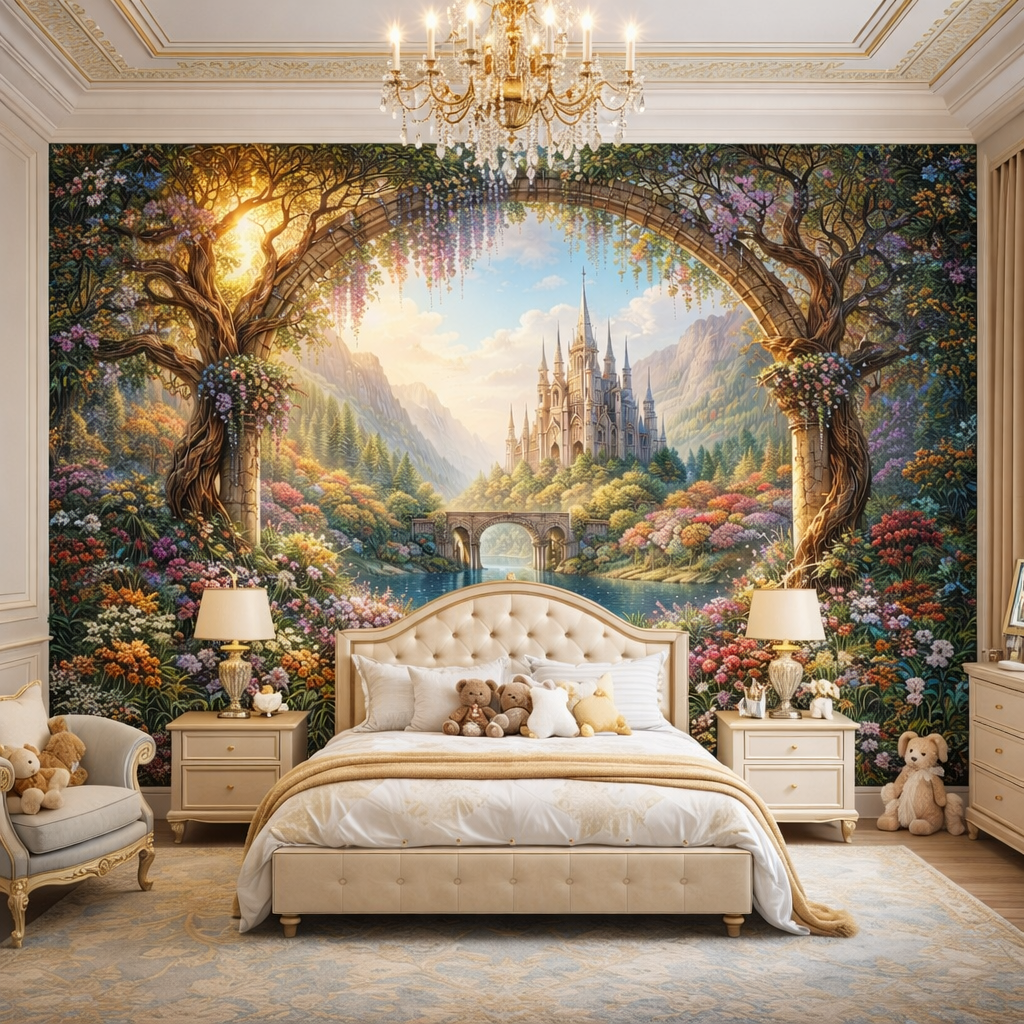 Castle Garden Wallpaper