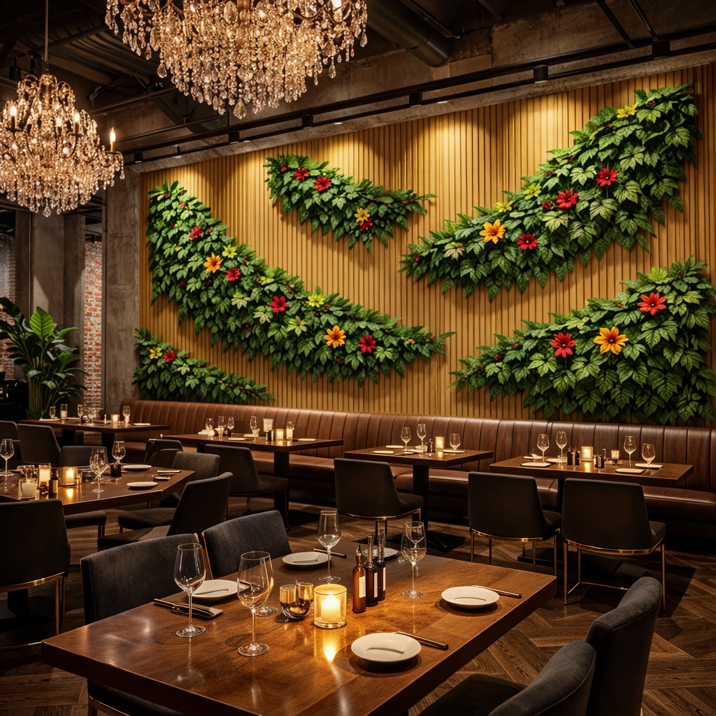 Botanical Wave Wallpaper