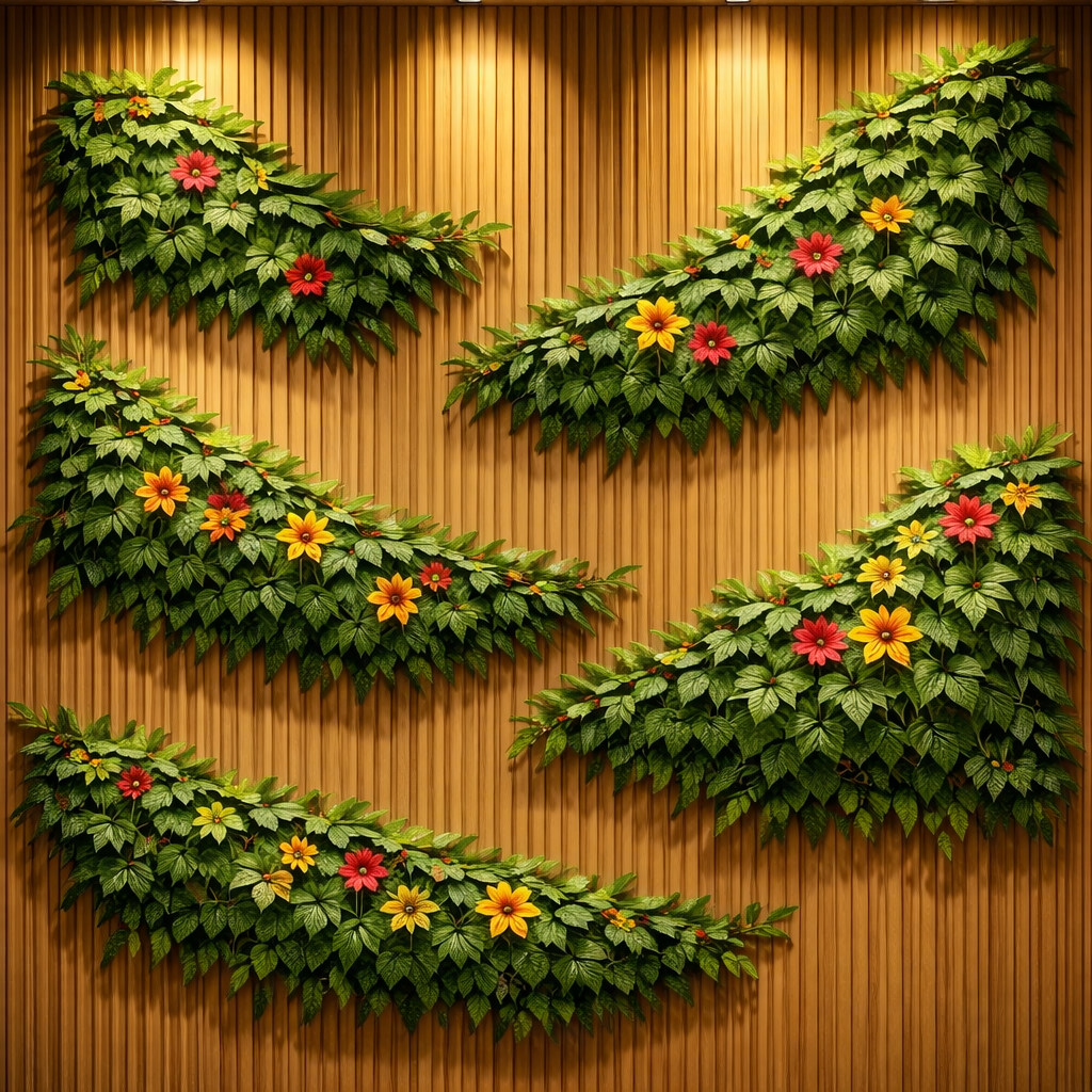 Botanical Wave Wallpaper