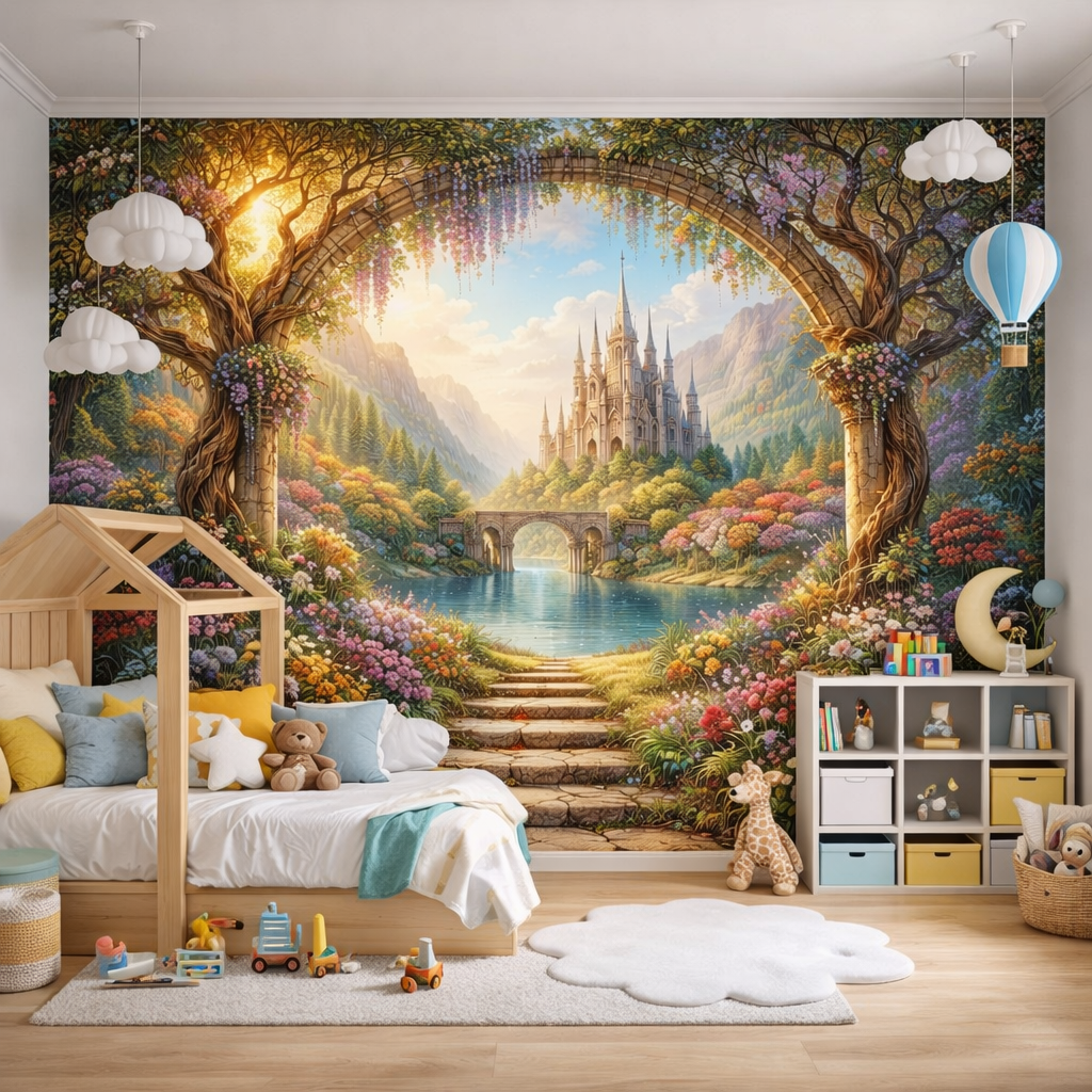 Castle Garden Wallpaper