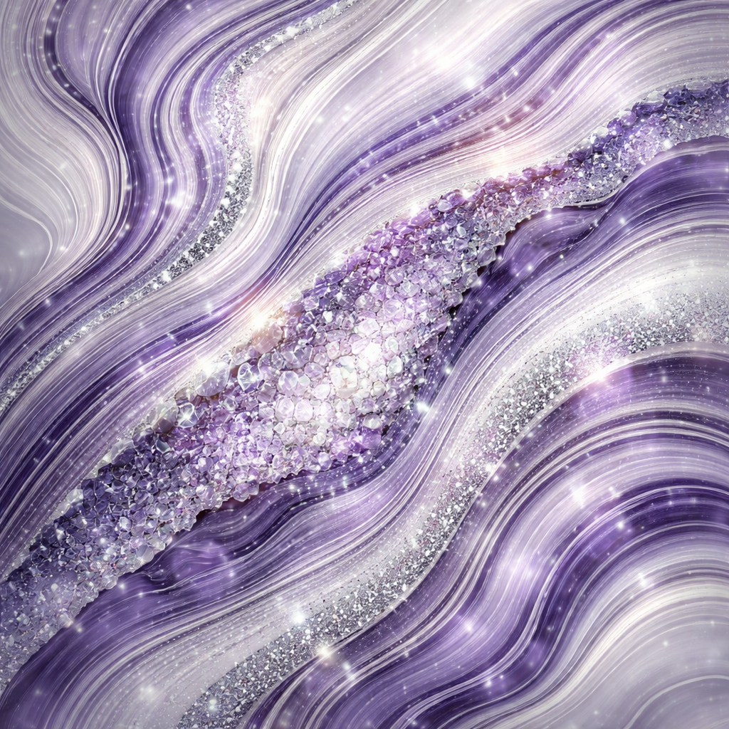 Crystal Aubergine Wallpaper