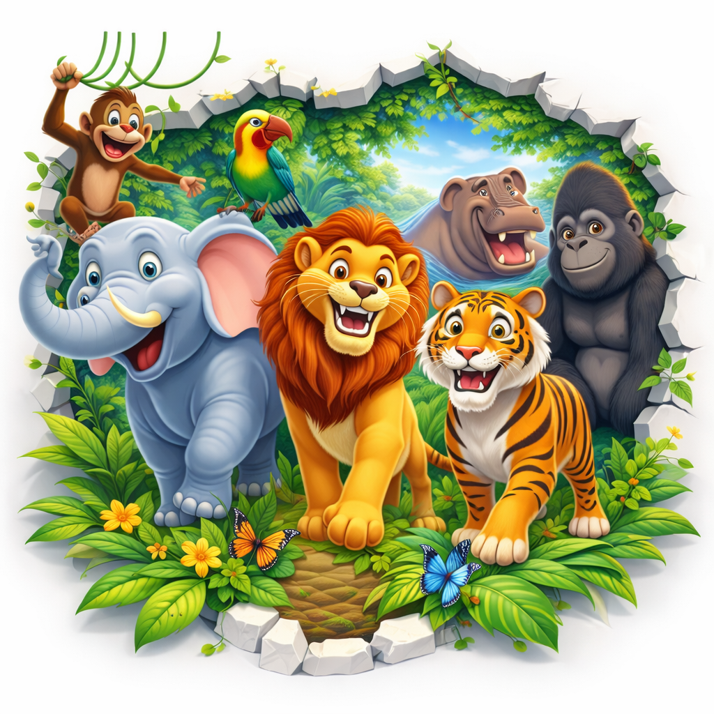 Animal Adventure Wallpaper