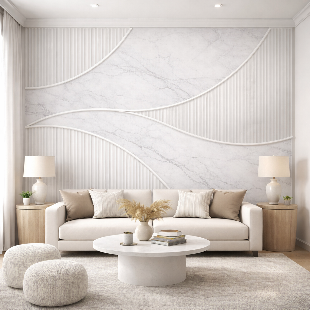 Ivory Flow Wallpaper