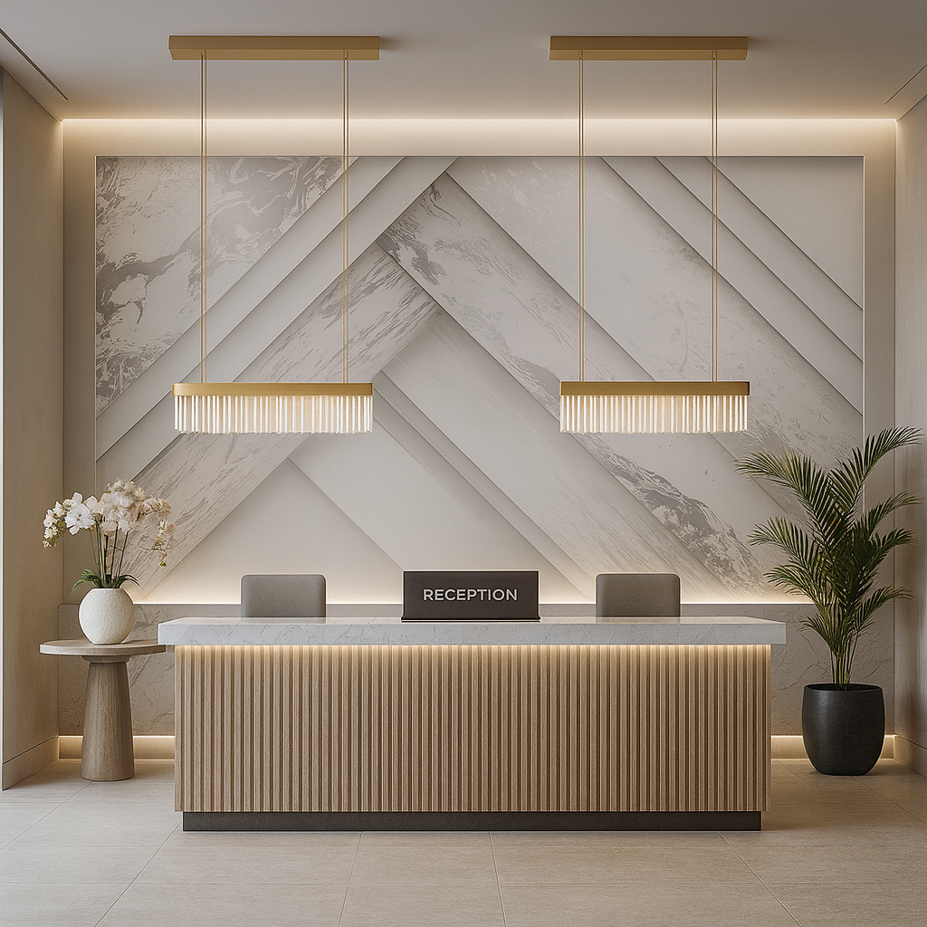 Marble Luxe Geometry Wallpaper