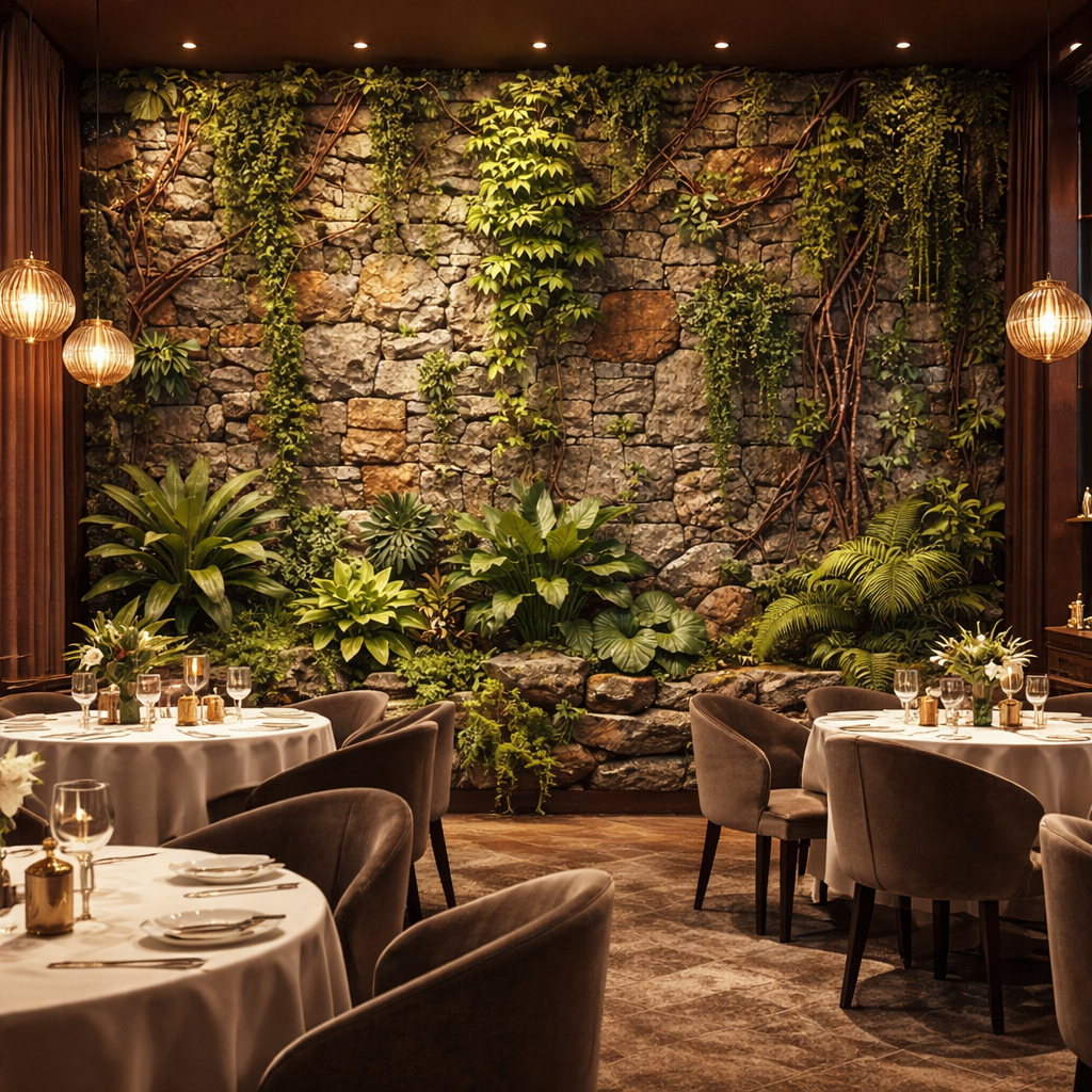 Verdant Stone Garden Wallpaper