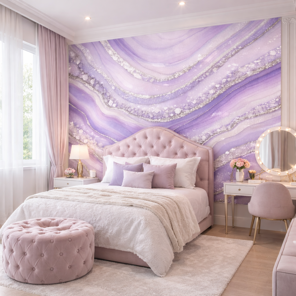 Royal Quartz Flow Wallpaper