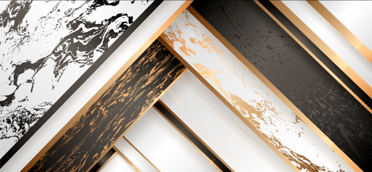 Gold & Black Abstract Wallpaper