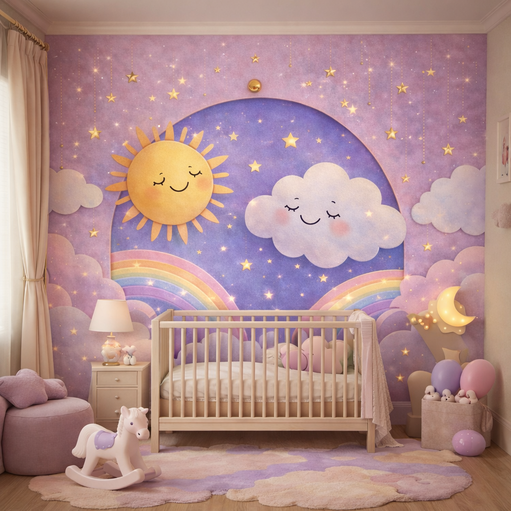 Dreamy Sun & Cloud Wallpaper