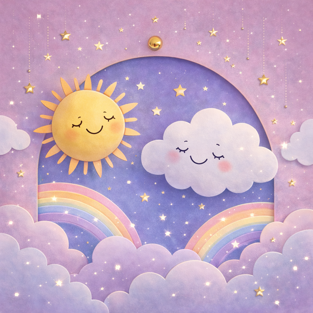 Dreamy Sun & Cloud Wallpaper