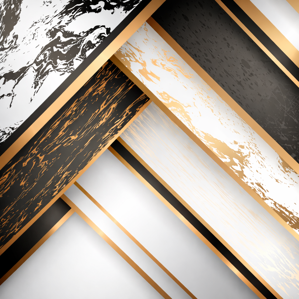 Gold & Black Abstract Wallpaper