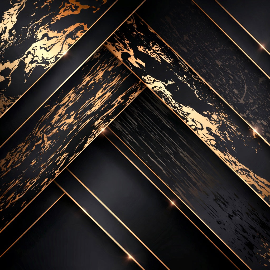 Black & Gold Marble Wallpaper