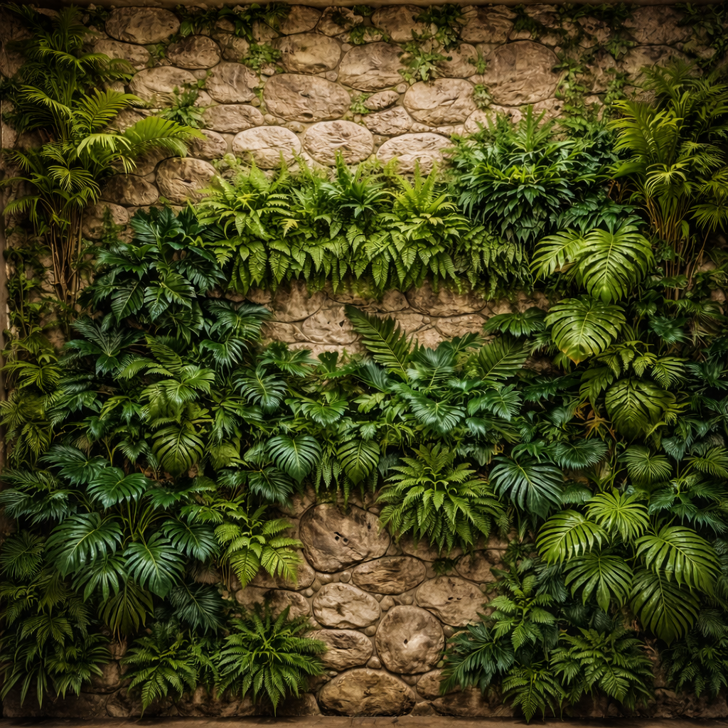 Tropical Green Wall Wallpaper