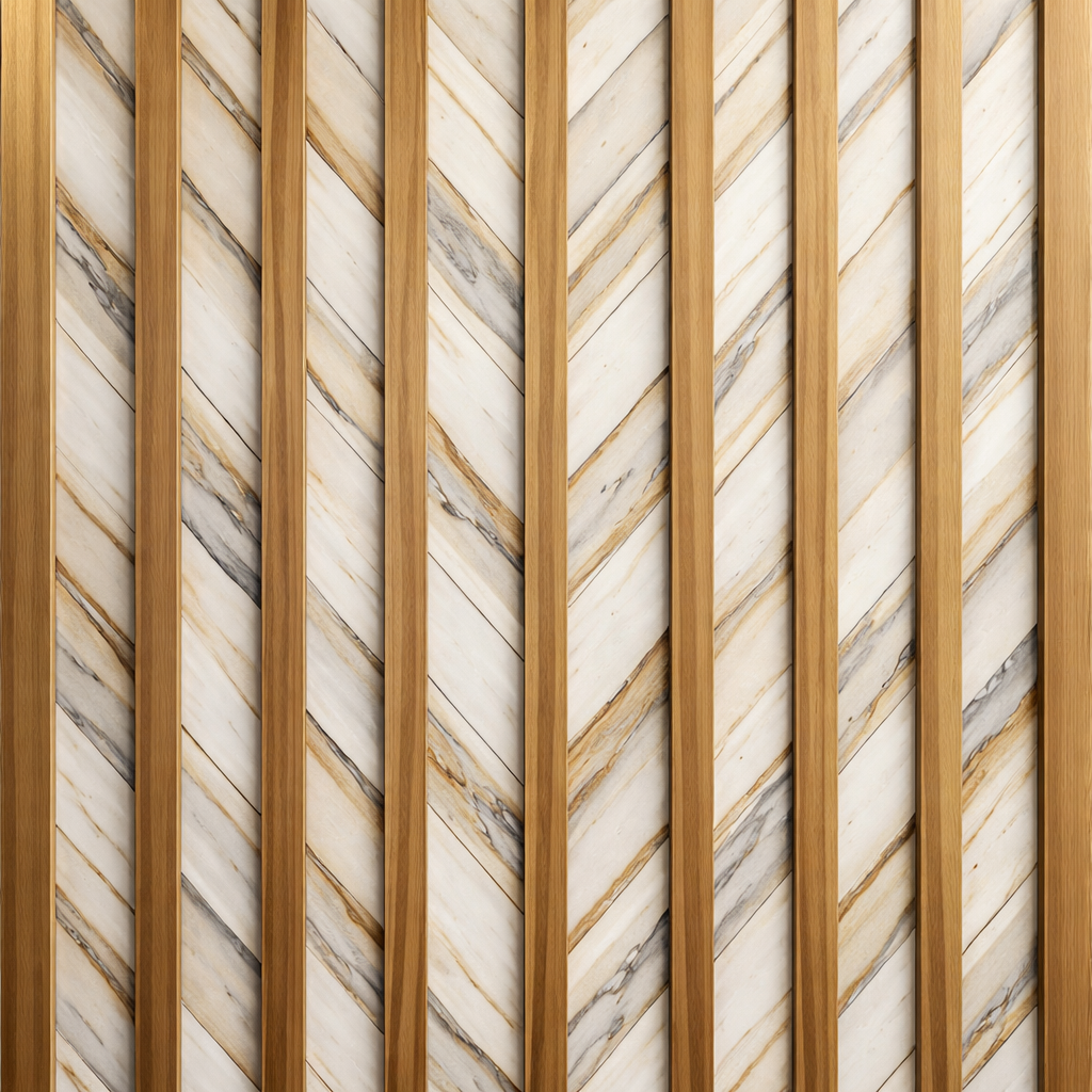 Marble Woodline Luxury Wallpaper