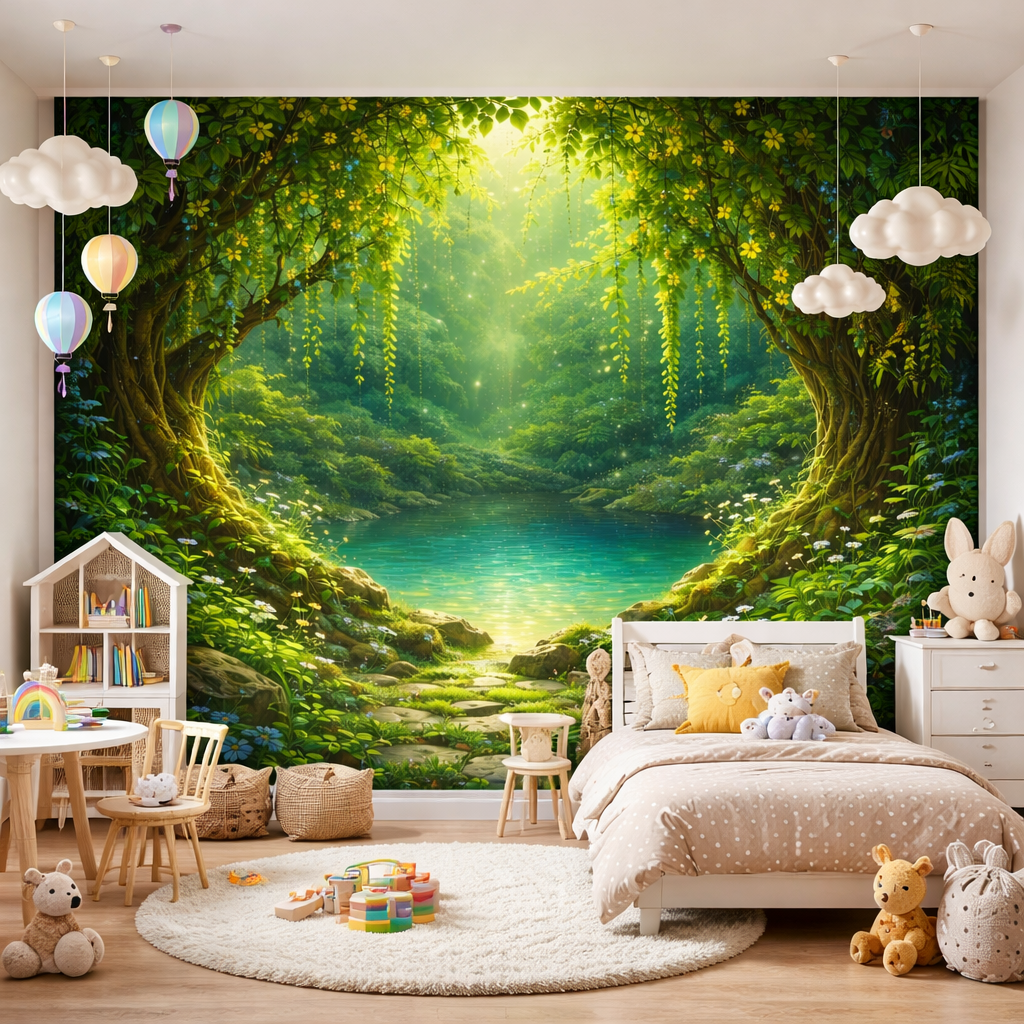 Forest Lagoon Wallpaper