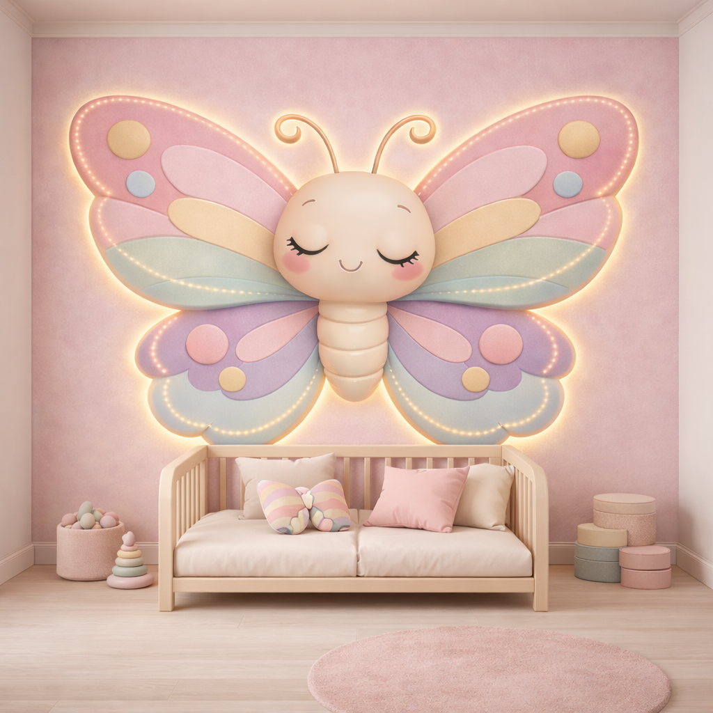 Pastel Butterfly Glow Wallpaper