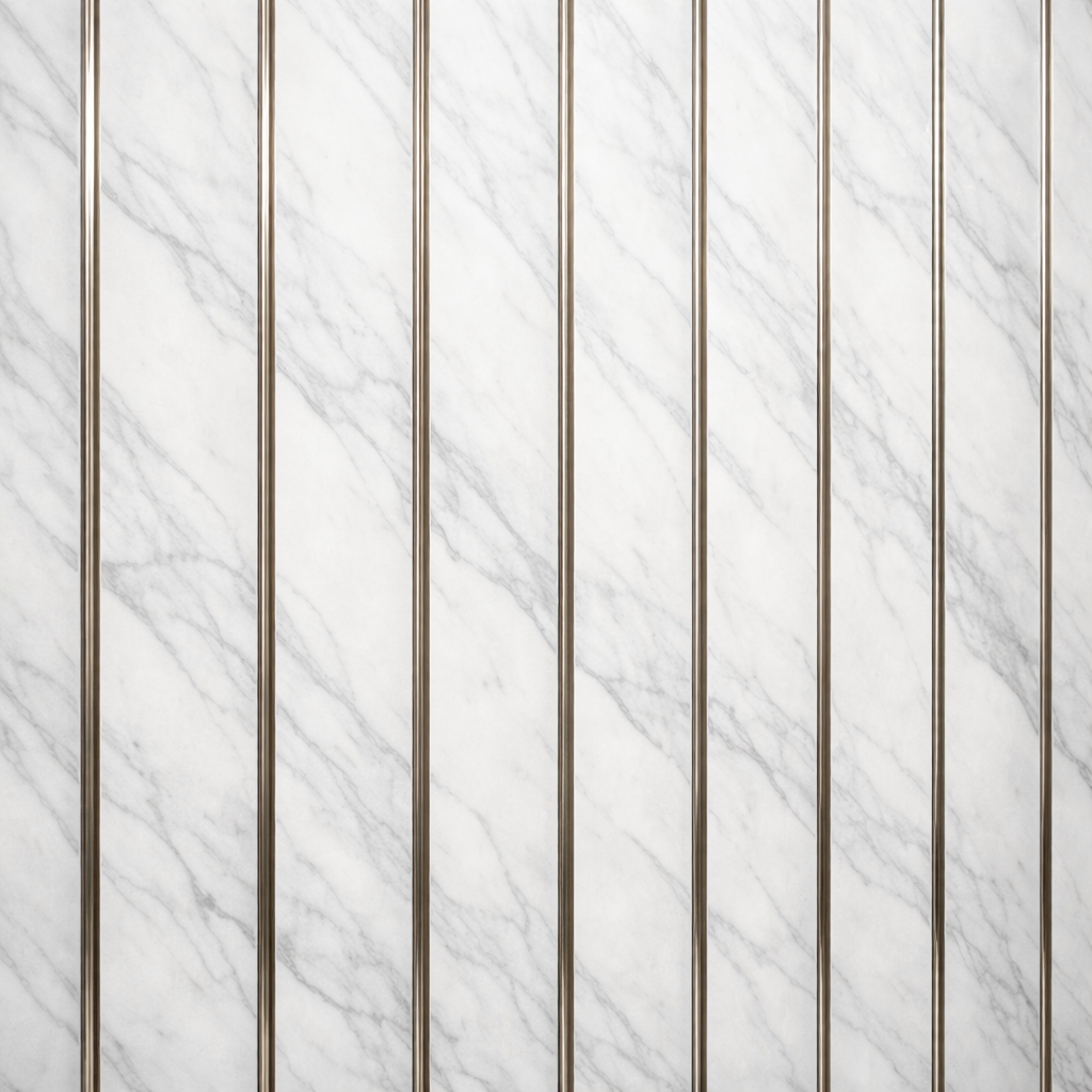 Refined Marble Slat Wallpaper